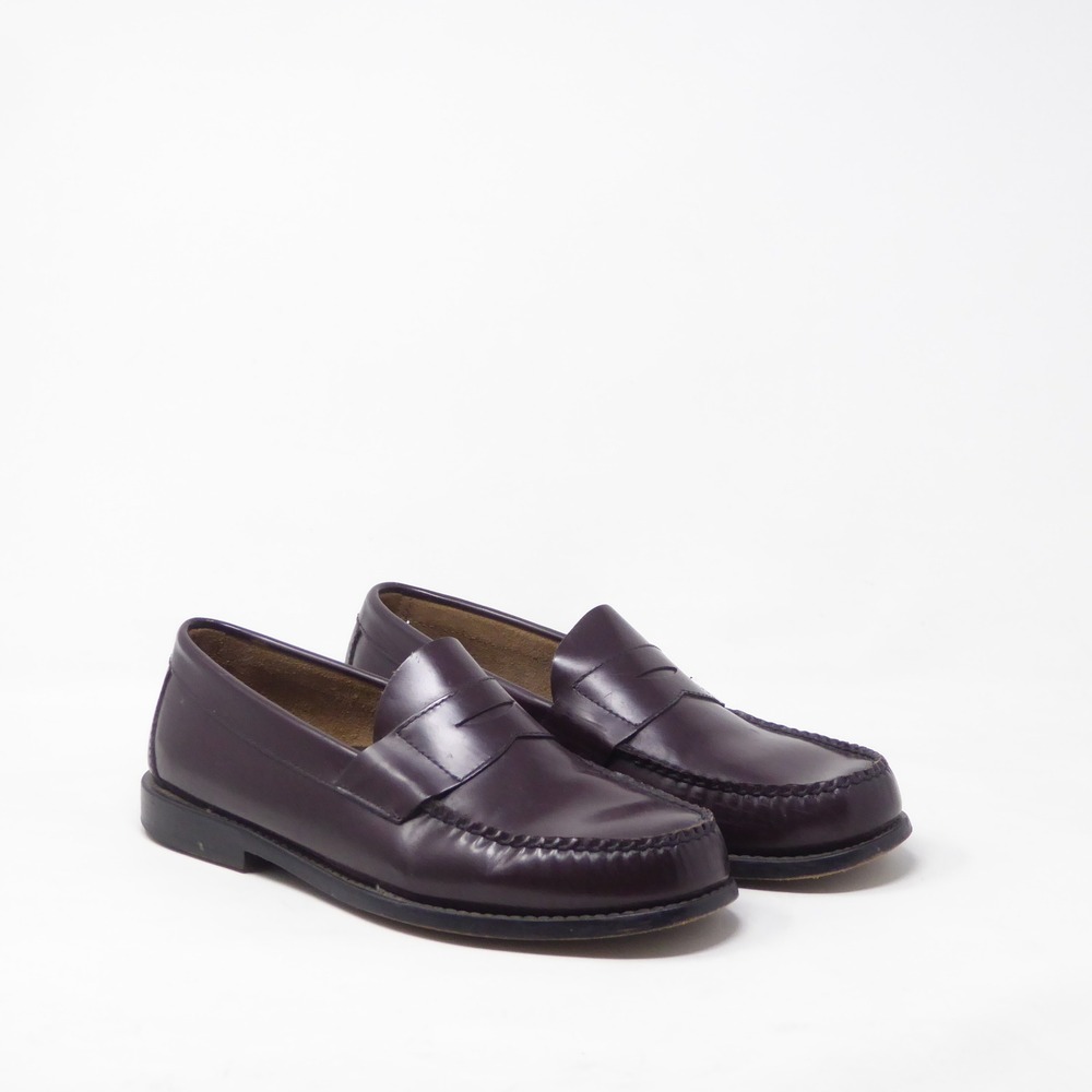 Brooks Brothers Mens Penny Loafers Burgundy Genuine Hand Sewn 9 D